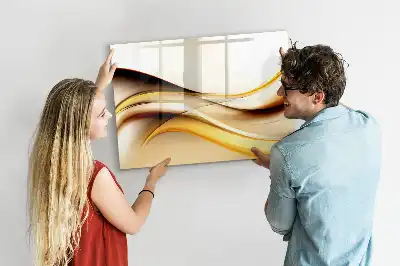Magnetisk tavla med penna vågabstraktion