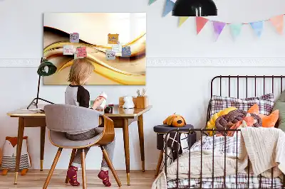 Magnetisk tavla med penna vågabstraktion