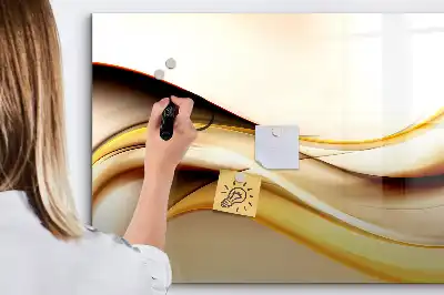 Magnetisk tavla med penna vågabstraktion
