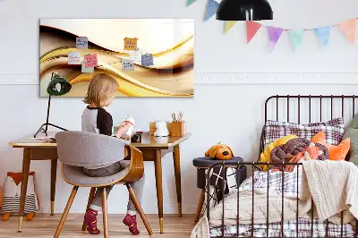 Magnetisk tavla med penna vågabstraktion