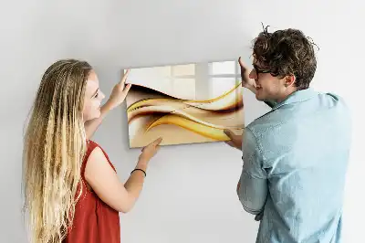 Magnetisk tavla med penna vågabstraktion