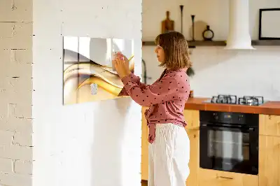 Magnetisk tavla med penna vågabstraktion