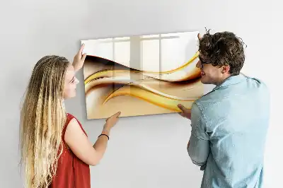 Magnetisk tavla med penna vågabstraktion
