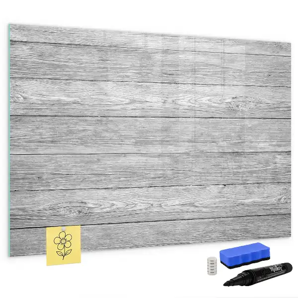 Magnetisk tavla med penna och träpanel
