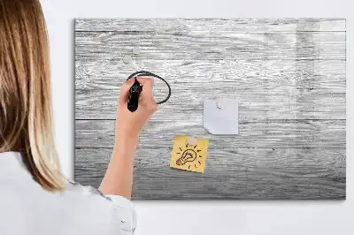 Magnetisk tavla med penna och träpanel