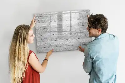 Magnetisk tavla med penna och träpanel
