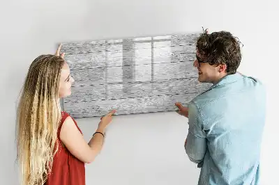 Magnetisk tavla med penna och träpanel