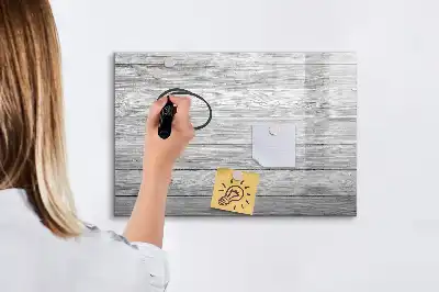 Magnetisk tavla med penna och träpanel