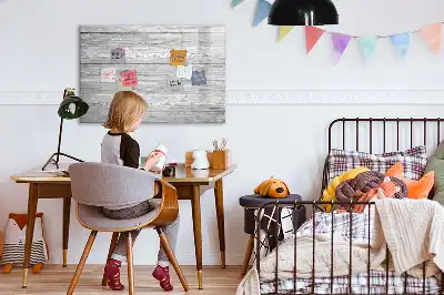 Magnetisk tavla med penna och träpanel