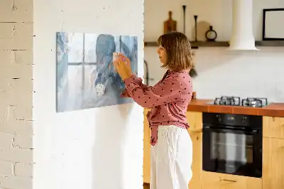 Magnetisk rittavla med marmormönster
