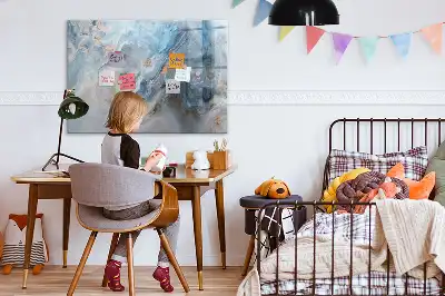 Magnetisk rittavla med marmormönster