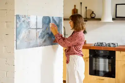 Magnetisk rittavla med marmormönster