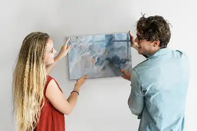 Magnetisk rittavla med marmormönster