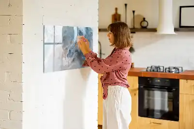 Magnetisk rittavla med marmormönster