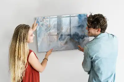 Magnetisk rittavla med marmormönster