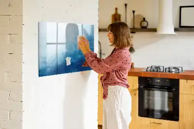 Vattenabstraktion magnetisk tavla med penna