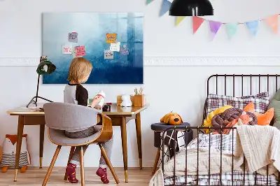 Vattenabstraktion magnetisk tavla med penna