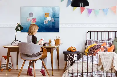 Vattenabstraktion magnetisk tavla med penna