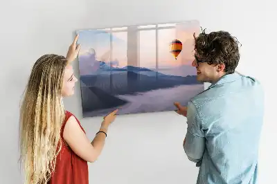 Magnetisk rittavla med motiv av ett vackert landskap