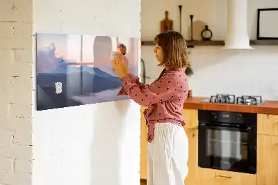 Magnetisk rittavla med motiv av ett vackert landskap