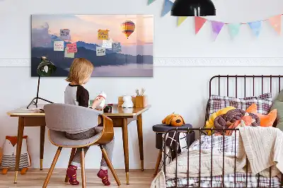 Magnetisk rittavla med motiv av ett vackert landskap