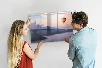 Magnetisk rittavla med motiv av ett vackert landskap