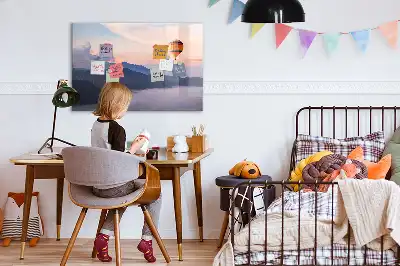 Magnetisk rittavla med motiv av ett vackert landskap