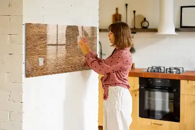 Magnetisk rittavla i ljust trä