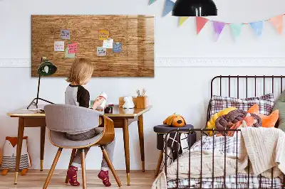 Magnetisk rittavla i ljust trä