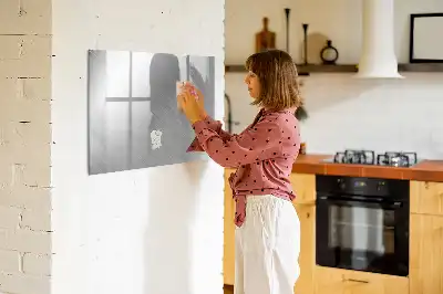 Magnetisk rittavla för metallvägg