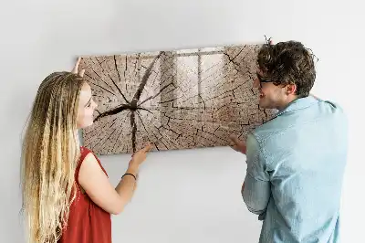 Magnetisk rittavla gammal trädstam
