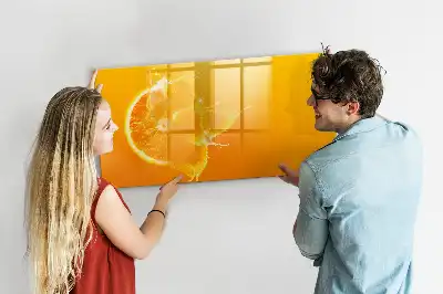 Magnetisk tavla med penna apelsin