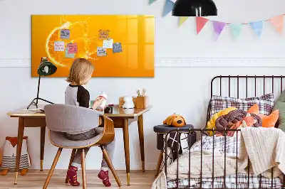 Magnetisk tavla med penna apelsin