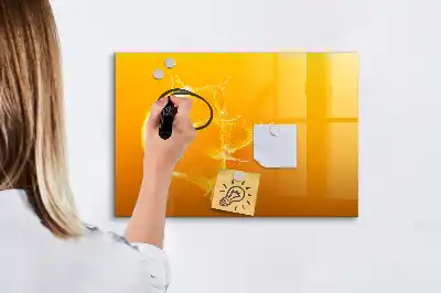Magnetisk tavla med penna apelsin