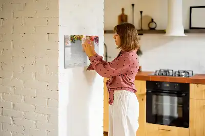 Magnetisk tavla med penna motiv med frukt på bordet