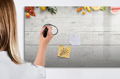 Magnetisk tavla med penna motiv med frukt på bordet