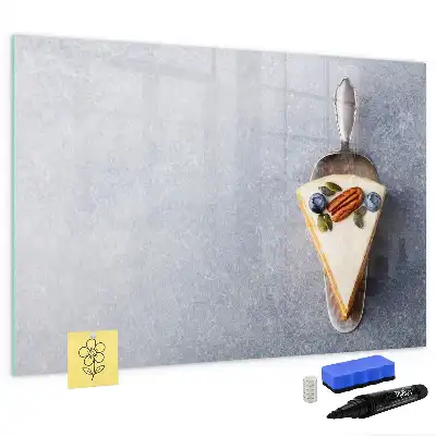Magnetisk tavla med penna tårtbit