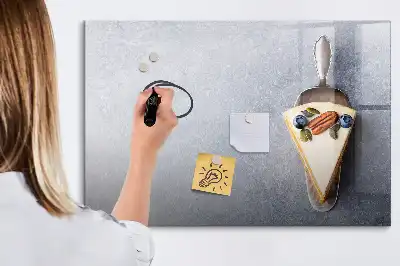 Magnetisk tavla med penna tårtbit