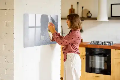Magnetisk tavla med penna tårtbit