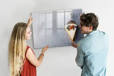 Magnetisk tavla med penna tårtbit