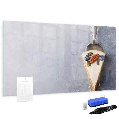 Magnetisk tavla med penna tårtbit