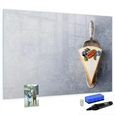 Magnetisk tavla med penna tårtbit