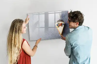 Magnetisk tavla med penna tårtbit