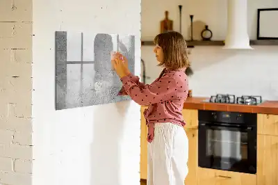 Magnetisk tavla med penna Rå vägg