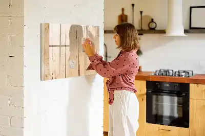 Magnetisk rittavla i trä