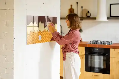 Magnetisk glastavla med penna