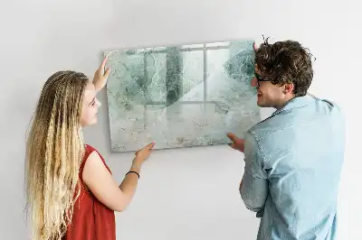 Magnetisk skrivtavla med penna med marmoryta