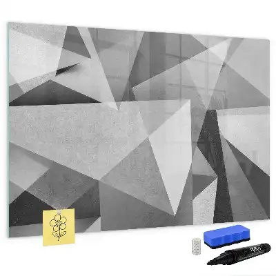 Magnetisk tavla med penna med 3D-abstraktion