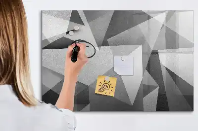 Magnetisk tavla med penna med 3D-abstraktion