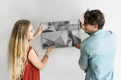 Magnetisk tavla med penna med 3D-abstraktion